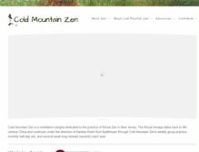 Tablet Screenshot of coldmountainzen.org